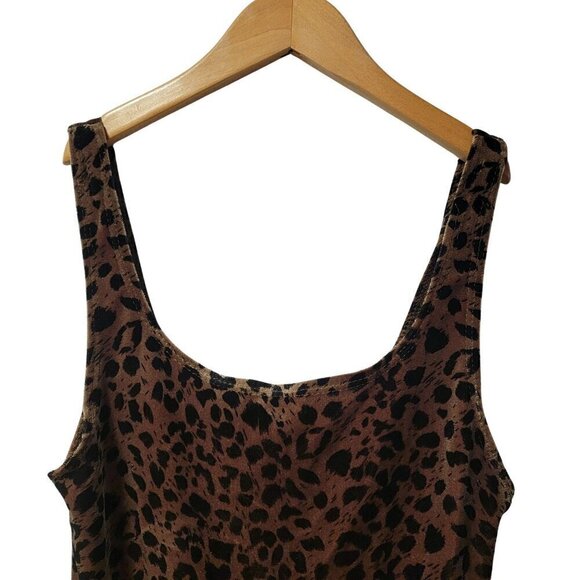 TOPSHOP Animal Print Cheetah Leopard Velvet Bodysuit Size 4 - Picture 4 of 11